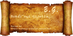 Bokányi Gizella névjegykártya